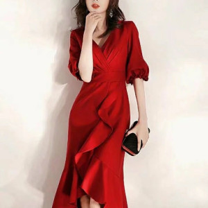 레드 랩 원피스