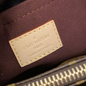 루이비통 브라운 레더 핸드백