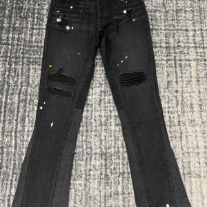 블랙 페인트 디스트로이드 플레어 진